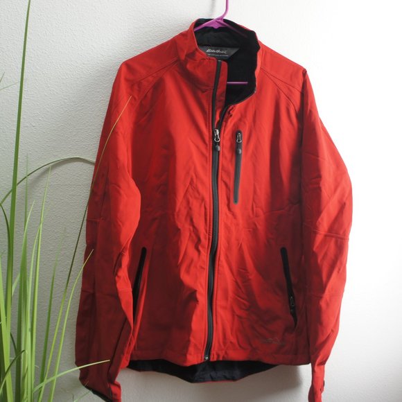 Eddie bauer red soft shell jacket size L tall - Picture 1 of 5